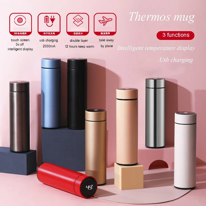 Intelligent Thermos Coffee Mug Stainless Steel Travel Car Tumbler Temperature Display Thermal Mug Vacuum Flask Water Bottle
Intelligent Thermos Coffee Mug Stainless Steel Travel Car Tumbler Temperature Display Thermal Mug Vacuum Flask Water Bottle