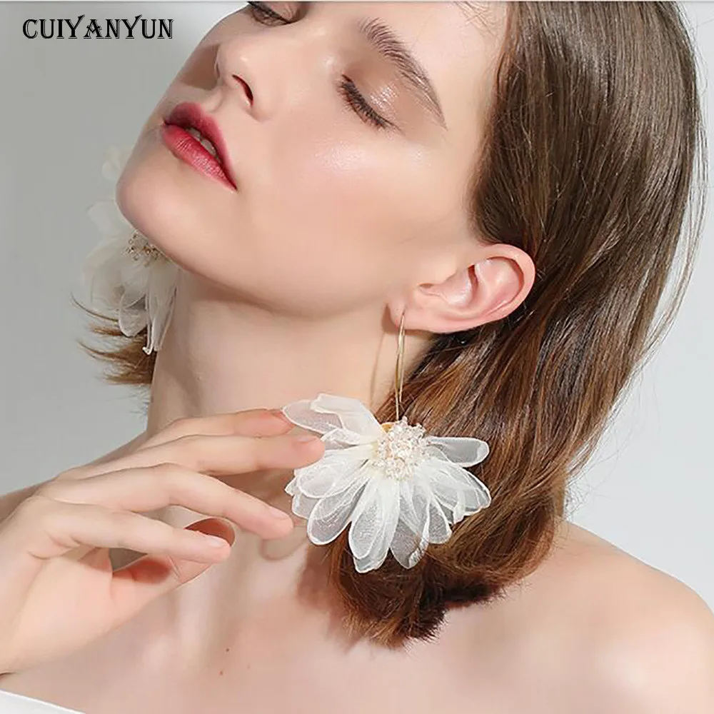 Classic Drop Earrings Women Fashion Jewelry Metal Big Ear Hook Lace Large Flower Pendientes White Boucle Doreille Femme Party
Classic Drop Earrings Women Fashion Jewelry Metal Big Ear Hook Lace Large Flower Pendientes White Boucle Doreille Femme Party