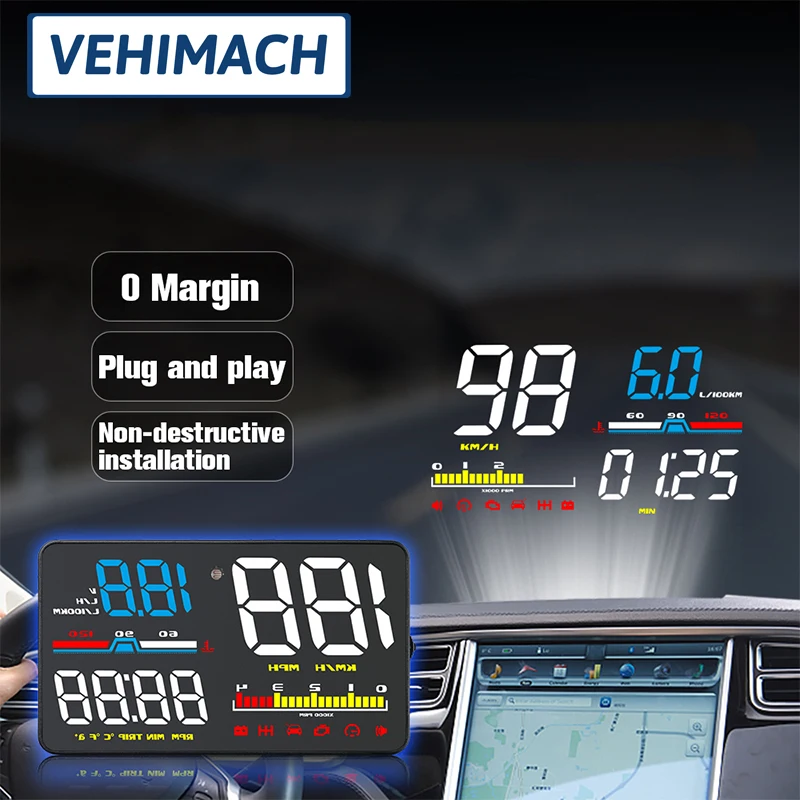 Дисплей на лобовое стекло автомобиля с поддержкой OBD2, цифровой дисплей на лобовое стекло, сигнализация безопасности, температура воды, спид...
Дисплей на лобовое стекло автомобиля с поддержкой OBD2, цифровой дисплей на лобовое стекло, сигнализация безопасности, температура воды, спид...
