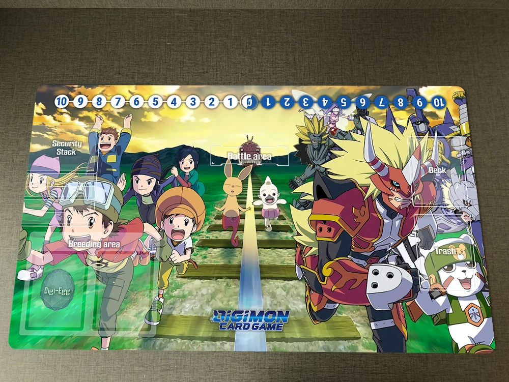 Anime Digimon Adventure Playmat DTCG CCG Mat Trading Card Game Mat & Zones & Free Bag Anti-slip Rubber Desk Pad Mousepad 60x35cm
Anime Digimon Adventure Playmat DTCG CCG Mat Trading Card Game Mat & Zones & Free Bag Anti-slip Rubber Desk Pad Mousepad 60x35cm