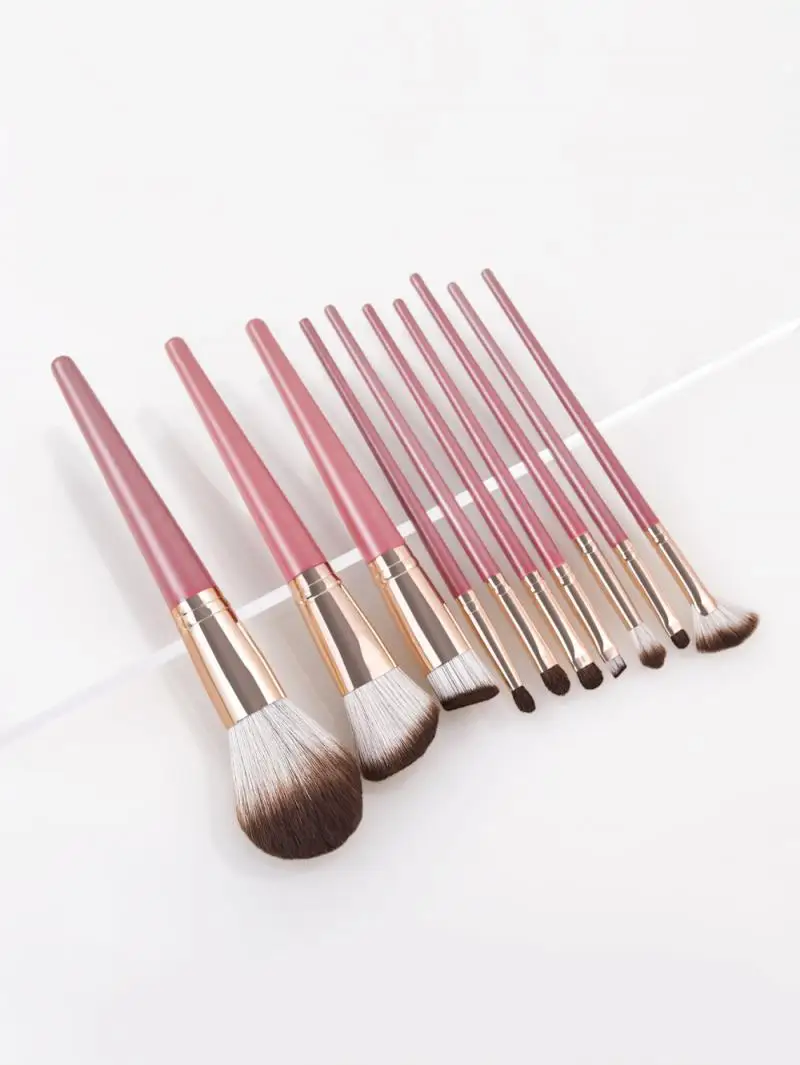 10 Pcs Makeup Brushes Tool Set Cosmetic Powder Eye Shadow Foundation Blush Blending Beauty Make Up Brush Maquiagem
10 Pcs Makeup Brushes Tool Set Cosmetic Powder Eye Shadow Foundation Blush Blending Beauty Make Up Brush Maquiagem