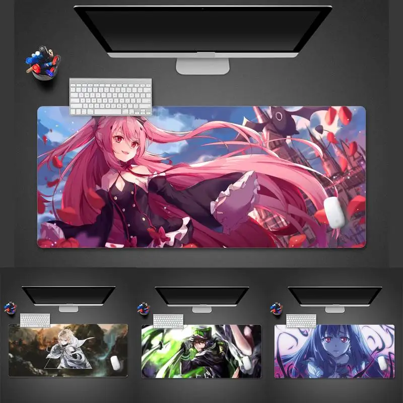 Owari no Seraph kawaii girl Unique Desktop Pad Game Mousepad Desk Gamer Office Large Mouse Mat pad X XL Non-slip Laptop Cushion
Owari no Seraph kawaii girl Unique Desktop Pad Game Mousepad Desk Gamer Office Large Mouse Mat pad X XL Non-slip Laptop Cushion