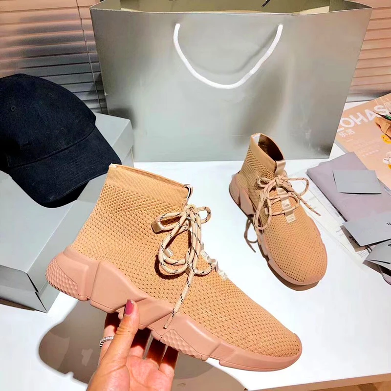 Elastic Knit Sock Shoes Women Casual Flats Shoes for Women Sneakers Slip on Solid Fashion Round Toe Ankle Boots Ladies New Brand
Elastic Knit Sock Shoes Women Casual Flats Shoes for Women Sneakers Slip on Solid Fashion Round Toe Ankle Boots Ladies New Brand