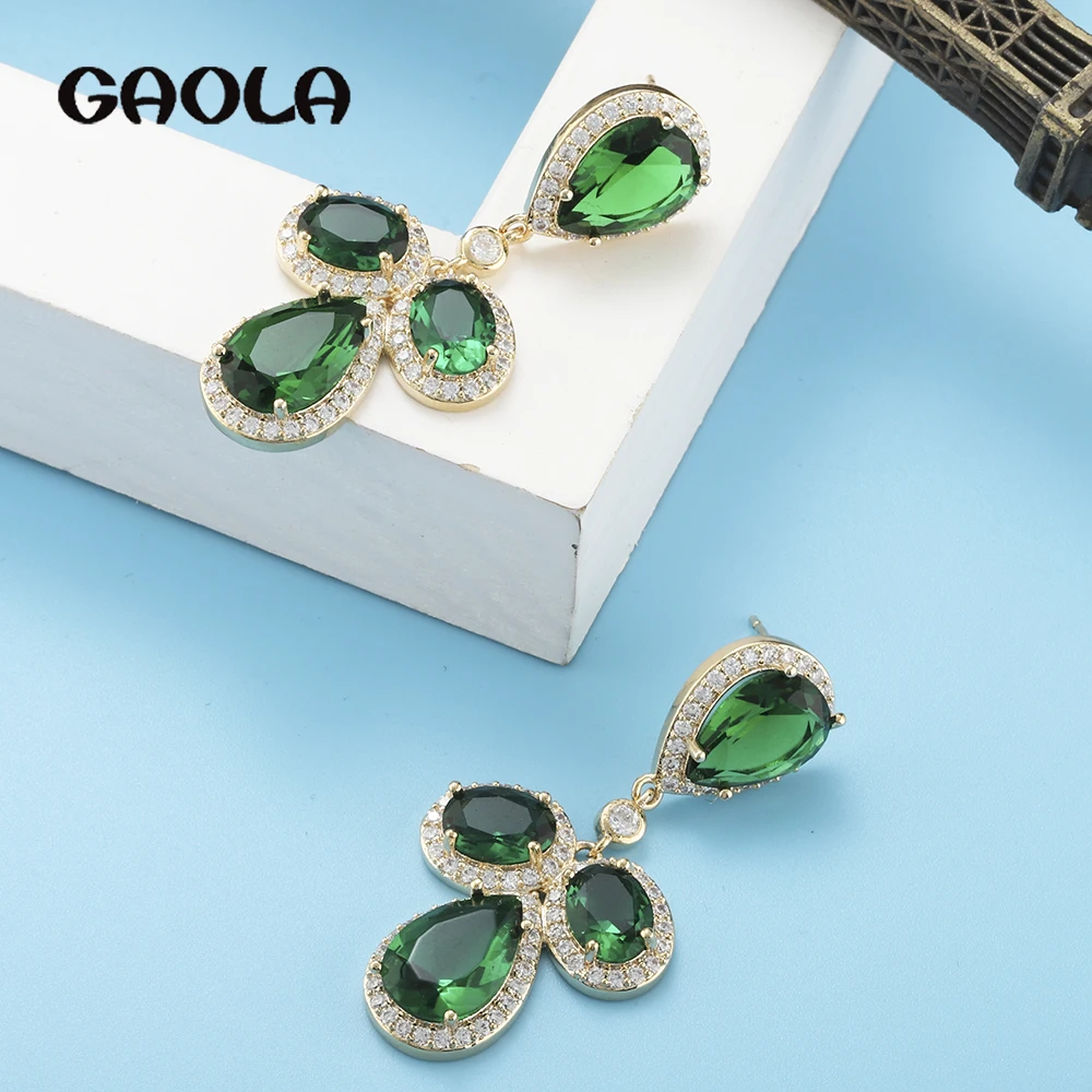 GAOLA Beautiful Water Drop Earrings for Women Trendy Cubic Zircon Party Wedding Engagement Dubai Gold Plated Luxusohrringe E9660
GAOLA Beautiful Water Drop Earrings for Women Trendy Cubic Zircon Party Wedding Engagement Dubai Gold Plated Luxusohrringe E9660