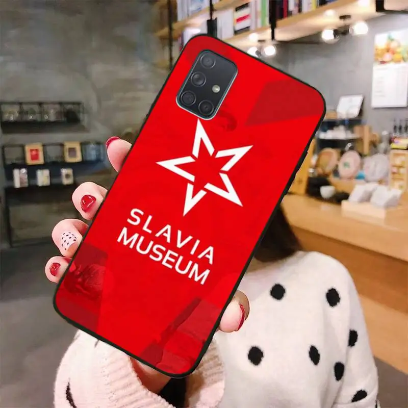 SK Slavia Praha Phone Case For Samsung Galaxy A52 A21S A02S A12 A31 A81 A10 A30 A40 A50 A70 A80 A71 A51 5G | Мобильные телефоны и