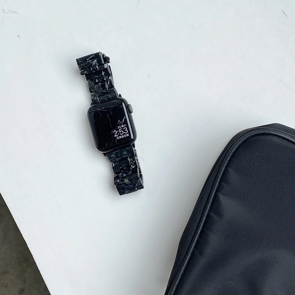 Resin for apple watch 6 5 4 band 42mm 38mm correa transparent steel for iwatch 6 series 5 4 3/2 watchband 44mm 40mm Watch strap
Resin for apple watch 6 5 4 band 42mm 38mm correa transparent steel for iwatch 6 series 5 4 3/2 watchband 44mm 40mm Watch strap