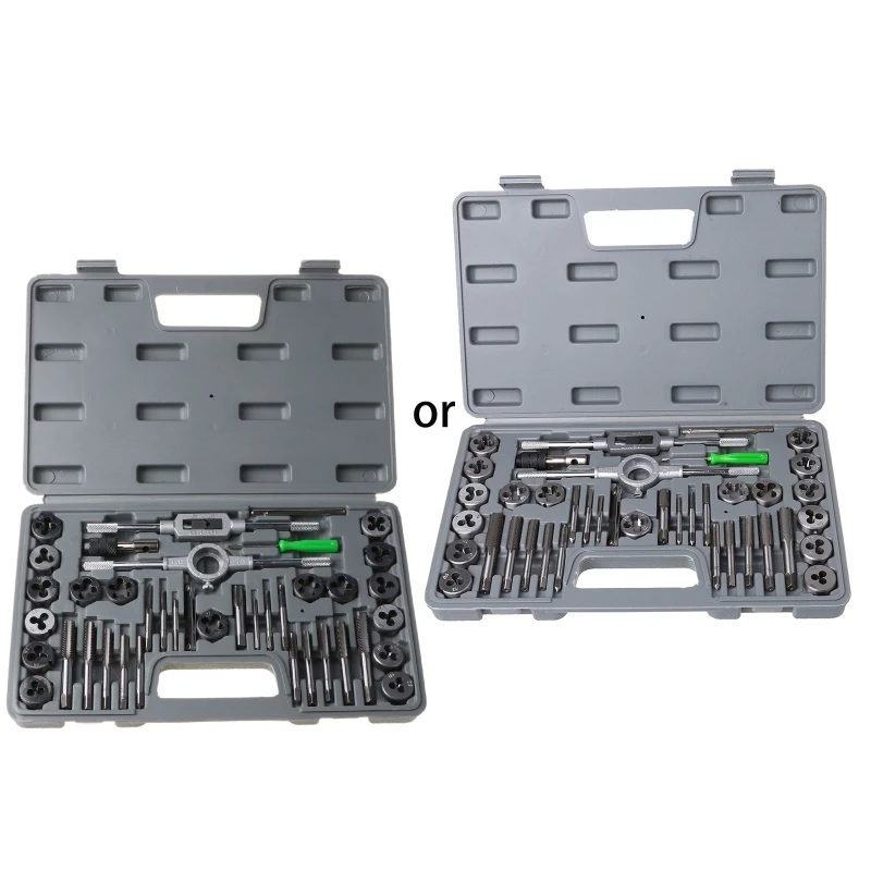 40 Pcs Metric Tap Die Set Hand Threading Tool Tungsten Carbide Screw Thread Bit
40 Pcs Metric Tap Die Set Hand Threading Tool Tungsten Carbide Screw Thread Bit
