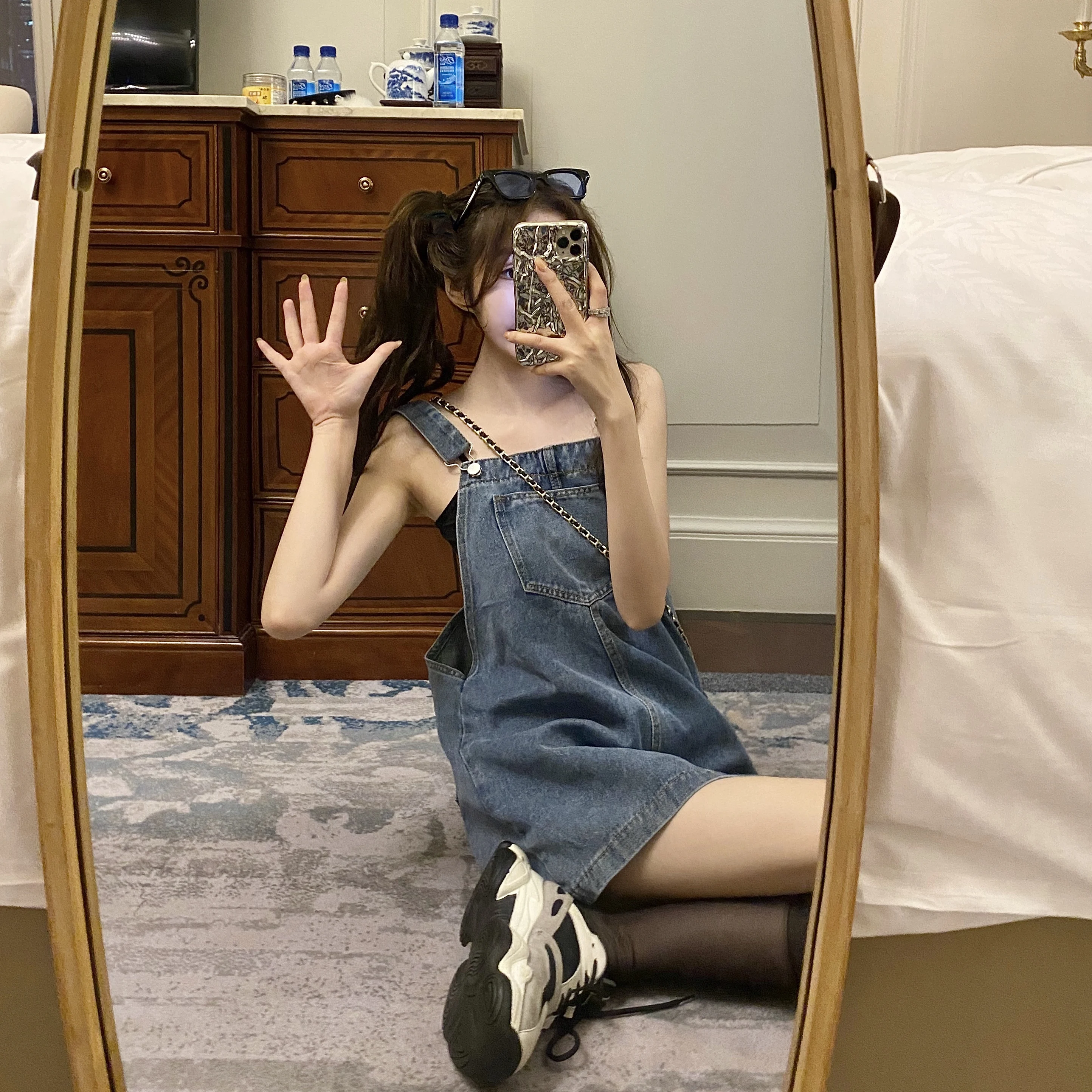 Salt Sweet Internet Celebrity Denim Suspender Dress for Women Summer 2021new Western Style Youthful-Looking Suspender Dress for
Salt Sweet Internet Celebrity Denim Suspender Dress for Women Summer 2021new Western Style Youthful-Looking Suspender Dress for