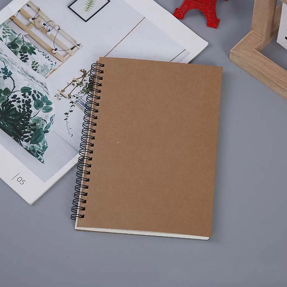 Kraft Paper A5 Spiral Notebook Office School Supplies Drawing Sketch Notebooks Blank Dotted Line Grid Page Planner Diary Notepad
Kraft Paper A5 Spiral Notebook Office School Supplies Drawing Sketch Notebooks Blank Dotted Line Grid Page Planner Diary Notepad