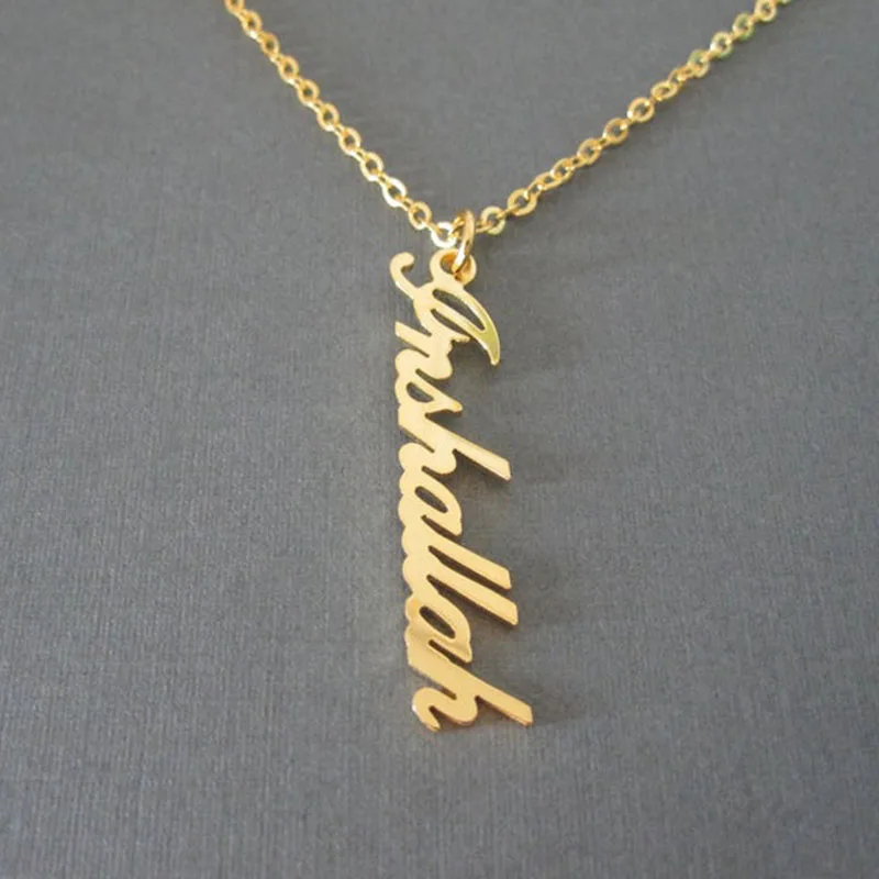 Personalized Name Necklace Silver Gold Rose Stainless Steel Custom Necklace Pendents For Femme Jewelry Accessories Gifts BFF
Personalized Name Necklace Silver Gold Rose Stainless Steel Custom Necklace Pendents For Femme Jewelry Accessories Gifts BFF