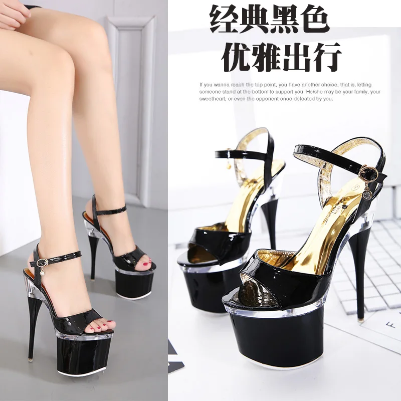 Girl Pole Dance Shoes Sexy Stripper Super High Heel Model Sandals 18 CM Platform Stilettos T Stage Patent Leather Women's Shoes
Girl Pole Dance Shoes Sexy Stripper Super High Heel Model Sandals 18 CM Platform Stilettos T Stage Patent Leather Women's Shoes