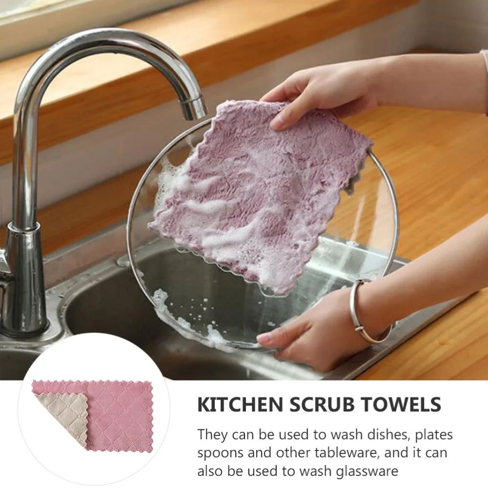20Pcs Kitchen Scrub Towels Kitchen Dish Wash Scouring Towels (Assorted Color)
20Pcs Kitchen Scrub Towels Kitchen Dish Wash Scouring Towels (Assorted Color)