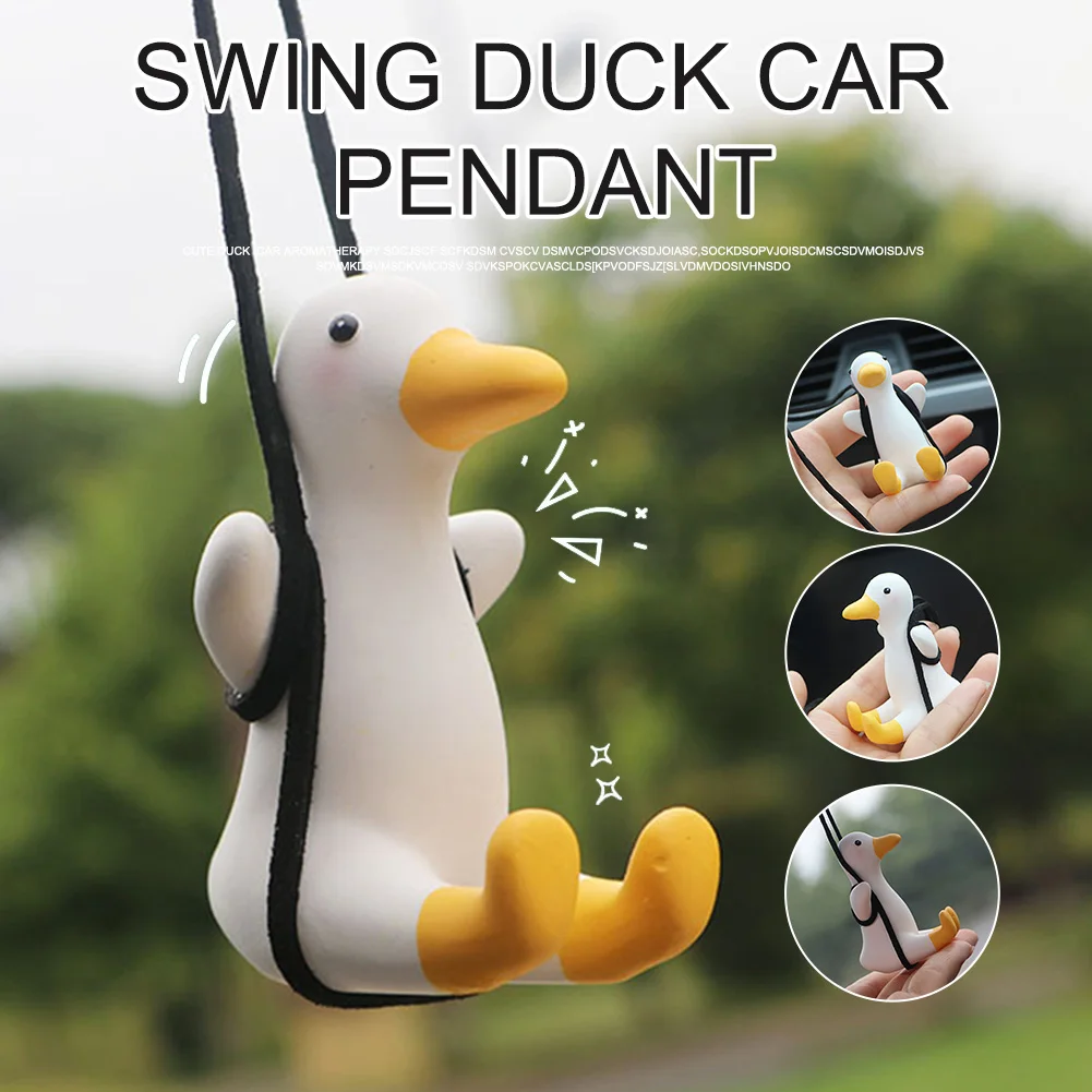 Hot Sale Universal Car Interior Accessories Rearview Mirror Pendant Hanging Ornament Swing Duck Cute Anime Car Charm Accessories
Hot Sale Universal Car Interior Accessories Rearview Mirror Pendant Hanging Ornament Swing Duck Cute Anime Car Charm Accessories