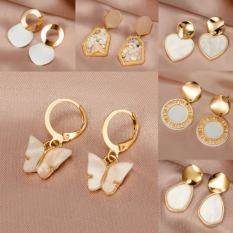 POXAM New Korean Statement Earrings for Women Cute Arcylic Geometric Dangle Drop Gold Earings Brincos 2021 Trend Fashion Jewelry 
POXAM New Korean Statement Earrings for Women Cute Arcylic Geometric Dangle Drop Gold Earings Brincos 2021 Trend Fashion Jewelry