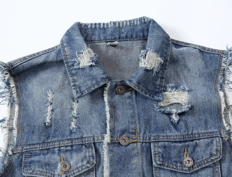 2021 summer style Men's denim slim vest men denim Outerwear Coats cotton vest blue hole Sleeveless vest for men big size 4xl 5xl
2021 summer style Men's denim slim vest men denim Outerwear Coats cotton vest blue hole Sleeveless vest for men big size 4xl 5xl