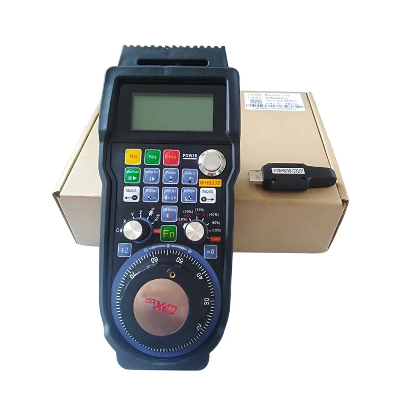 CNC 3Axis USB NC Studio Wireless Remote Handle CNC pulse generator MPG Weihong WHB03B HandWheel for CNC Router Engraving Machine 
CNC 3Axis USB NC Studio Wireless Remote Handle CNC pulse generator MPG Weihong WHB03B HandWheel for CNC Router Engraving Machine