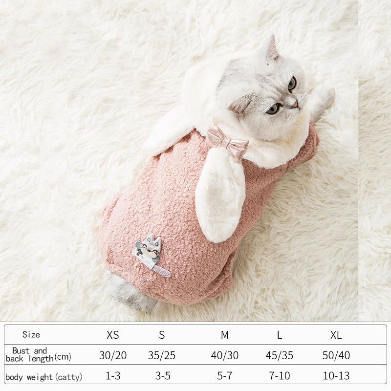 New cat clothes, rabbit ears, decorative clothes, puppets, British short kittens, autumn and winter clothes, pet cat costumes
New cat clothes, rabbit ears, decorative clothes, puppets, British short kittens, autumn and winter clothes, pet cat costumes
