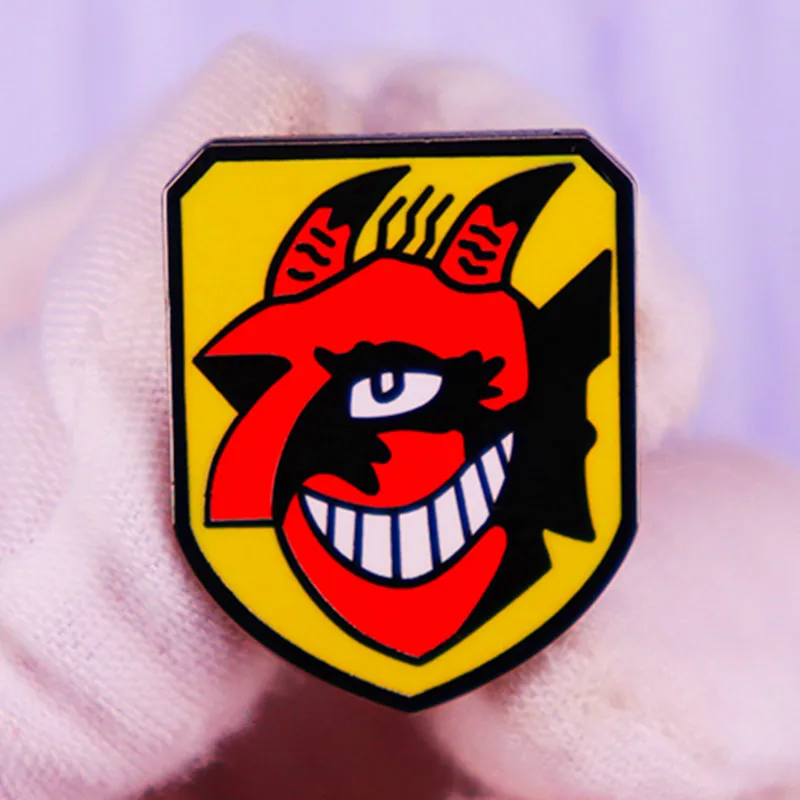 WW2 German Luftwaffe Emblem Devil Head Brooch Pins Enamel Metal Badges Lapel Pin Brooches Jackets Fashion Jewelry Accessories
WW2 German Luftwaffe Emblem Devil Head Brooch Pins Enamel Metal Badges Lapel Pin Brooches Jackets Fashion Jewelry Accessories