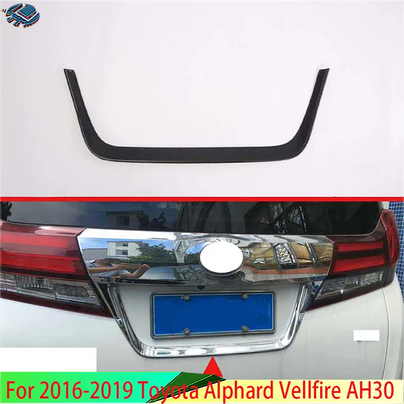 Фото Для 2016-2019 Toyota Alphard Vellfire AH30 автомобильные аксессуары ABS задний багажник дверь