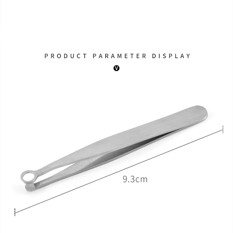 Professional Universal 9.3cm Nose Hair Implanter Tweezers Round Eyebrow Stainless Steel Removal Trimming Snap Off Tools Perfect
Professional Universal 9.3cm Nose Hair Implanter Tweezers Round Eyebrow Stainless Steel Removal Trimming Snap Off Tools Perfect