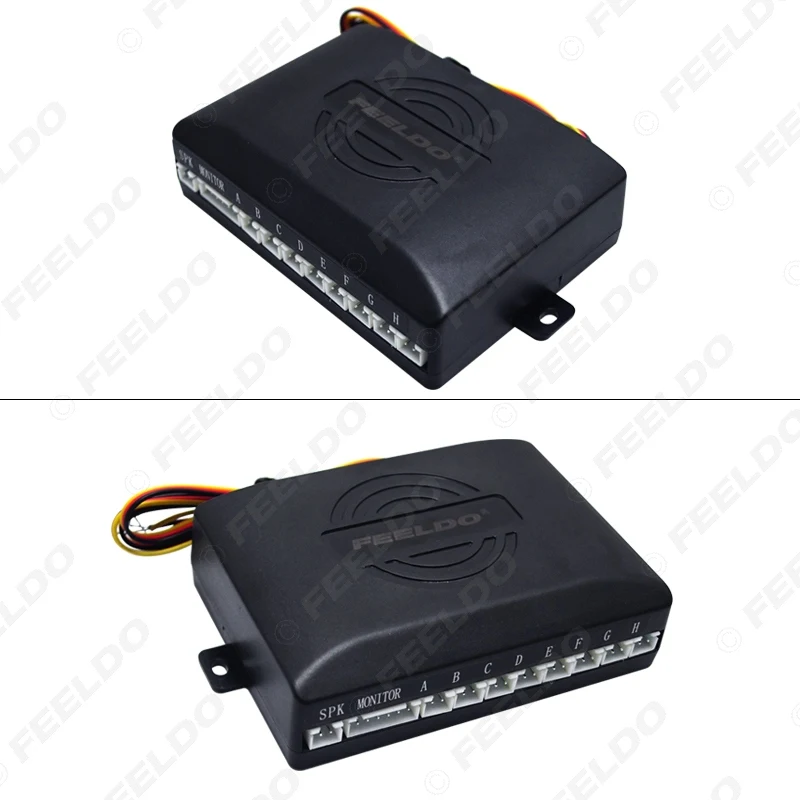 FEELDO Car 4.3" LCD Monitor 8-Sensor Parking Sensor 2x Mini CCD Camera Dual Visual Rearview Video Radar System #FD-1631 | Автомобили и