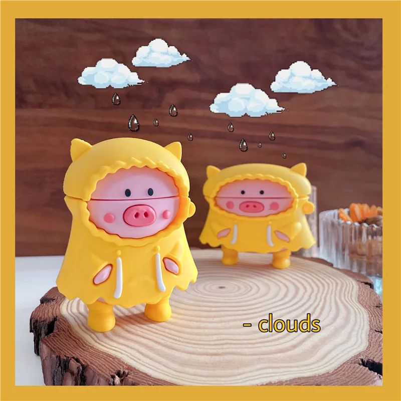 3D Super cute cartoon raincoat pig bluetooth Headset soft Case For Apple Airpods 1 2 pro silicone Wireless charging cover
3D Super cute cartoon raincoat pig bluetooth Headset soft Case For Apple Airpods 1 2 pro silicone Wireless charging cover