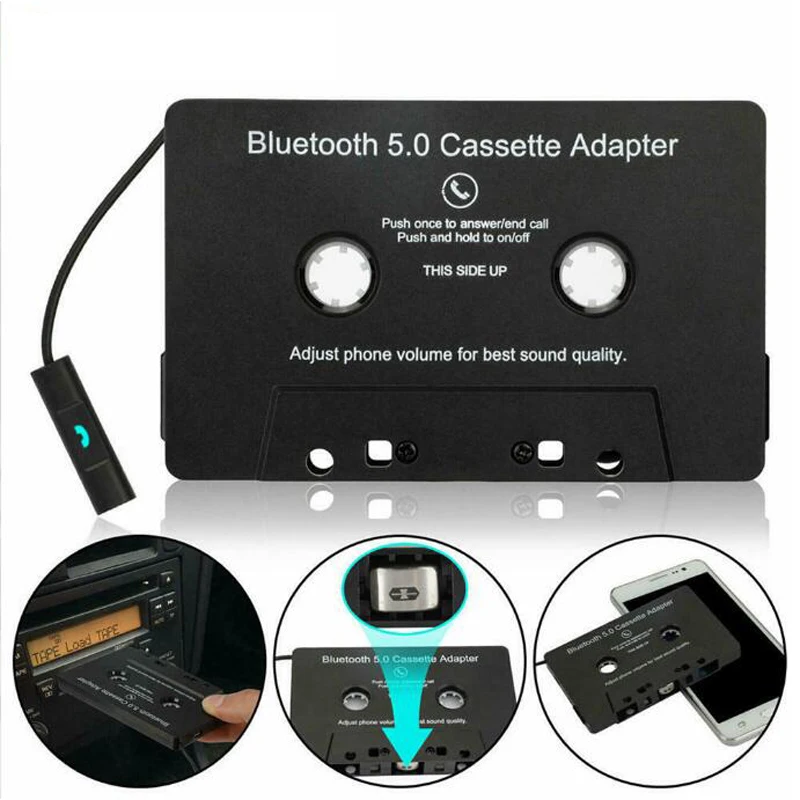 Универсальный адаптер для кассеты автомобильный аудиоприемник Bluetooth 5 0