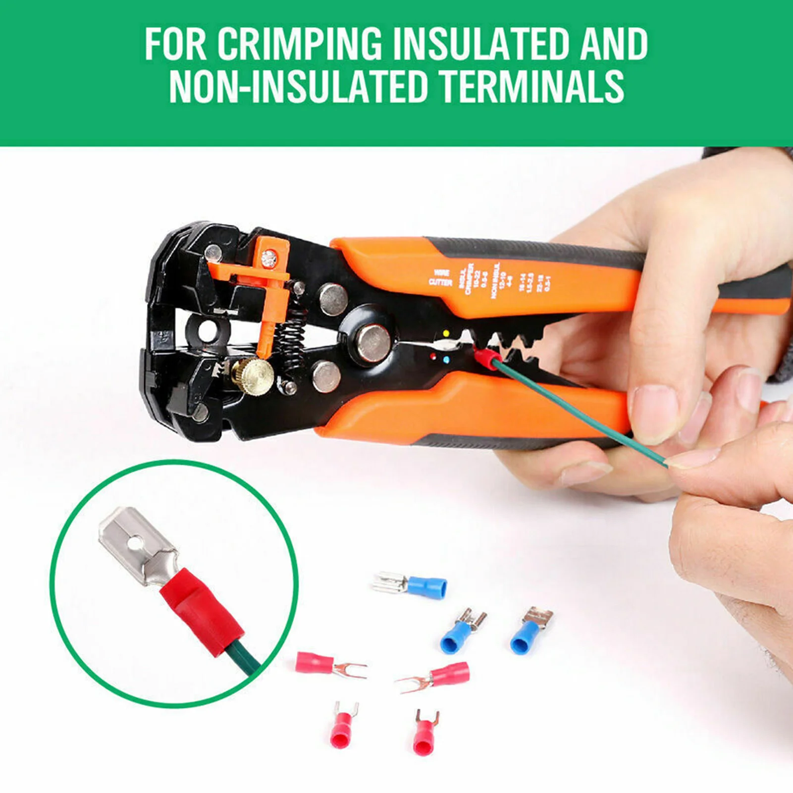 8'' Insulation Wire Stripper Cutter Crimping Tool Multi-function Automatic Cable Crimper
8'' Insulation Wire Stripper Cutter Crimping Tool Multi-function Automatic Cable Crimper