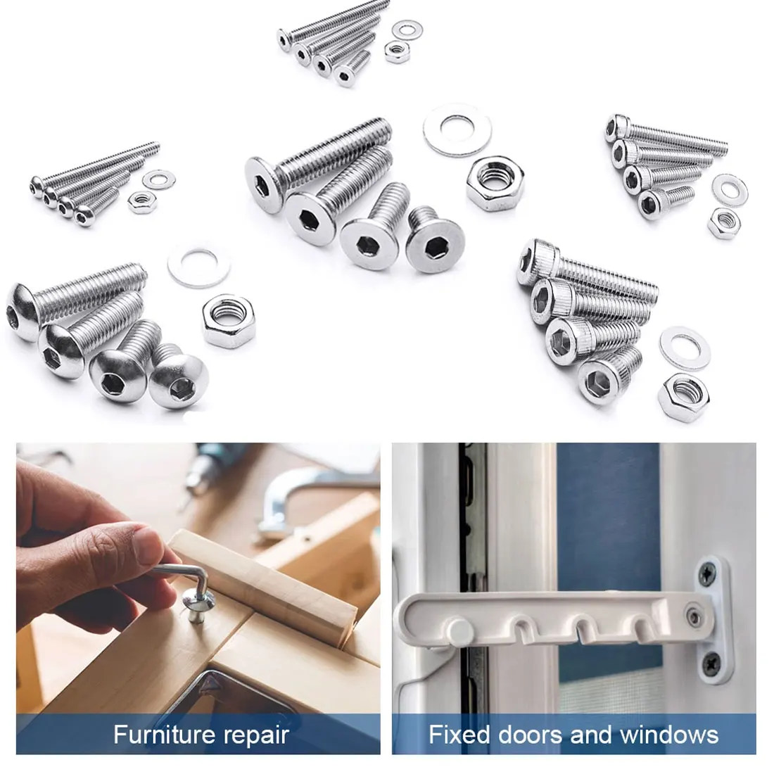 880pcs Round Cap Head Screw Kit Assortment Hex Socket Head Cap Screw Set M2 M3 M4 M5 Stainless Steel Hexagon Flat 
880pcs Round Cap Head Screw Kit Assortment Hex Socket Head Cap Screw Set M2 M3 M4 M5 Stainless Steel Hexagon Flat