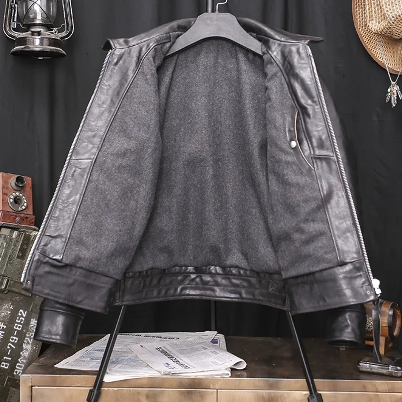 Vintage Mens 100% Real Horsehide Jacket Slim Fit Moto Biker Windproof Genuine Leather Jacket Luxury Slim Fit Short Outwear Coats
Vintage Mens 100% Real Horsehide Jacket Slim Fit Moto Biker Windproof Genuine Leather Jacket Luxury Slim Fit Short Outwear Coats