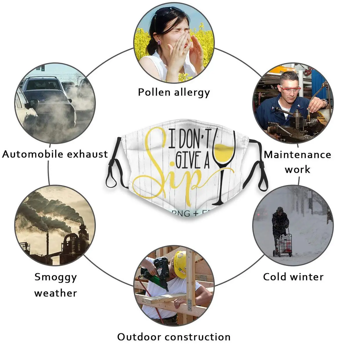 Anti Dust Print Face Masks I Don't Give A Sip Masks Fabric Protective PM2.5 Masks Proof Haze Outdoor Washable
Anti Dust Print Face Masks I Don't Give A Sip Masks Fabric Protective PM2.5 Masks Proof Haze Outdoor Washable