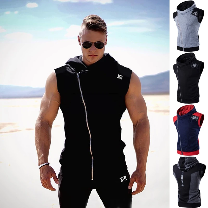 2021 New Summer High Quality Men's Leather Patchwork Printed Diagonal Zipper Hooded Slim Fitness Men Tank Tops
2021 New Summer High Quality Men's Leather Patchwork Printed Diagonal Zipper Hooded Slim Fitness Men Tank Tops