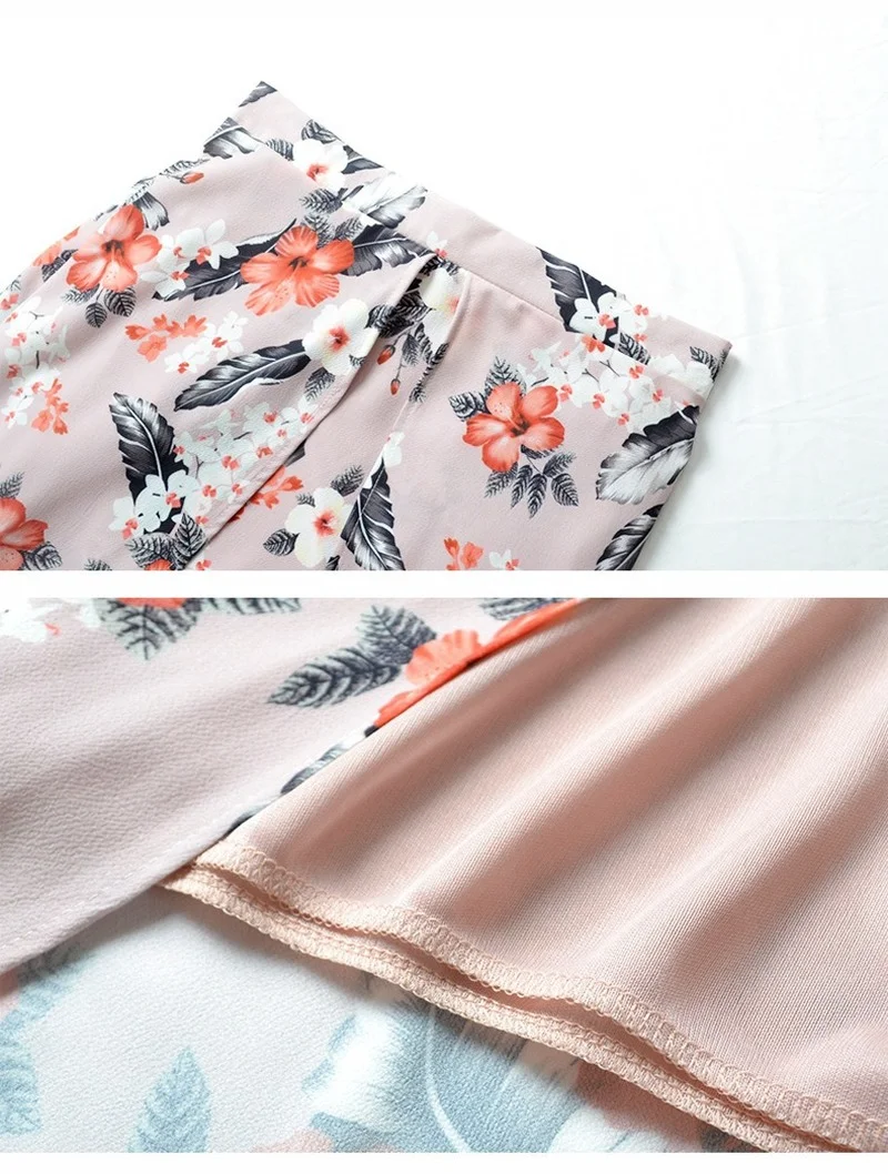 2021 Spring/Autumn New Casual Two-piece Suit for Women One Shoulder Short Sleeve Print Chiffon Bohemian Womens Suit Donsignet
2021 Spring/Autumn New Casual Two-piece Suit for Women One Shoulder Short Sleeve Print Chiffon Bohemian Womens Suit Donsignet