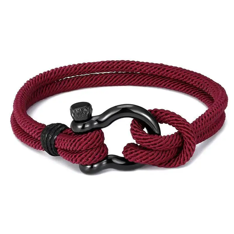 Men's U Shape Survival Bracelet Outdoor Camping Rescue Emergency Rope Bracelet for Women Black Stainless Steel Sport Buckle
Men's U Shape Survival Bracelet Outdoor Camping Rescue Emergency Rope Bracelet for Women Black Stainless Steel Sport Buckle