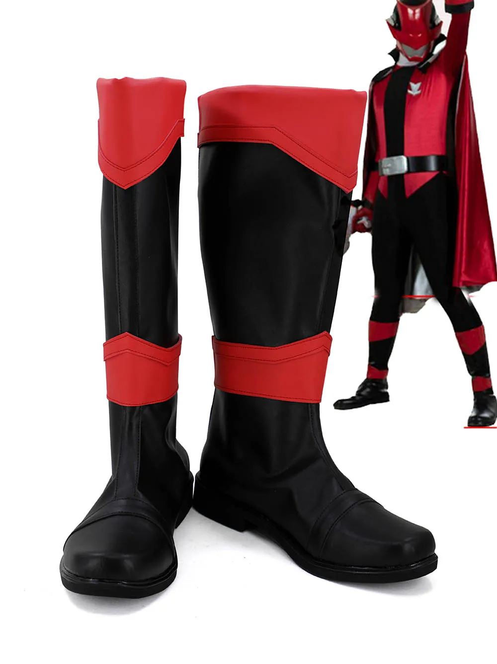 Сапоги для косплея Red Sentai Ranger обувь Kaitou Lupinranger VS Keisatsu paanger косплей на заказ |