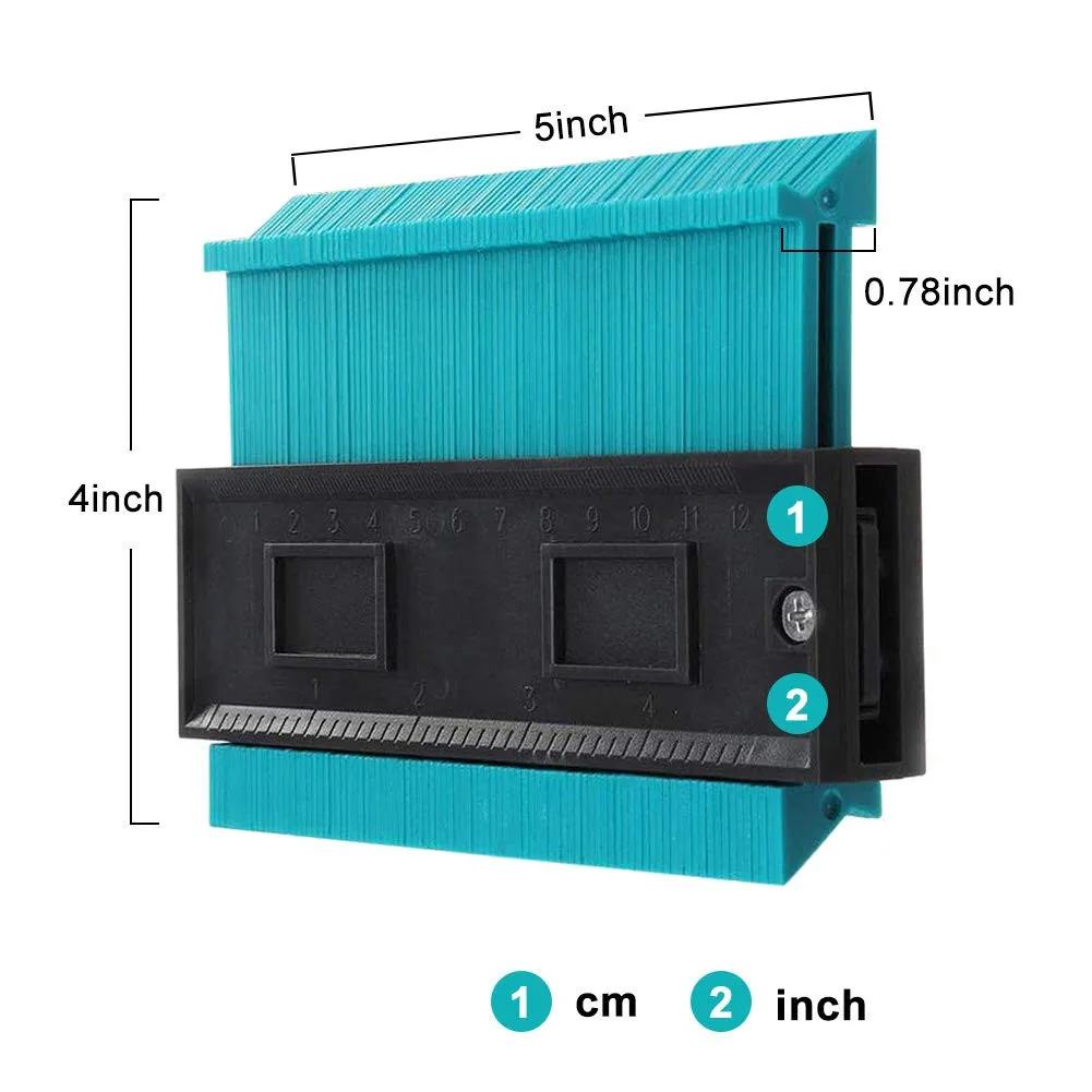 Profile Gauge 4 Inch/120 mm Plastic Contour Copy Duplicator Circular Frame Profile Gauge durable Tool Measuring Instrument #W
Profile Gauge 4 Inch/120 mm Plastic Contour Copy Duplicator Circular Frame Profile Gauge durable Tool Measuring Instrument #W