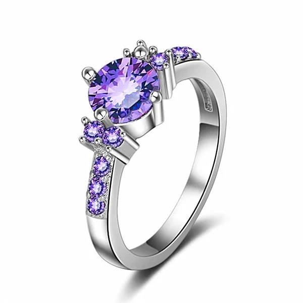 2021 Purple Crystal Natural Stone Women Rings AAA Zircon Romantic Wedding Bands Copper Rings For Party Anniversary Jewelry
2021 Purple Crystal Natural Stone Women Rings AAA Zircon Romantic Wedding Bands Copper Rings For Party Anniversary Jewelry