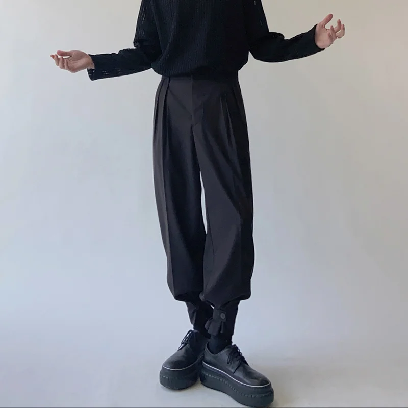 2022 Autumn New Trousers Men's Straight Tube Loose Drop Korean Fashion Wide Leg Casual Elegant Tide Black Suit Pants For Male
2022 Autumn New Trousers Men's Straight Tube Loose Drop Korean Fashion Wide Leg Casual Elegant Tide Black Suit Pants For Male