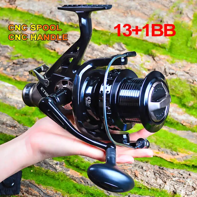 Spinning Fishing Reel 13+1BB 5.0:1 5.2:1 4.1:1 Gear Ratio Wheel R/L Hand 3000-8000 series Saltwater Freshwater Long Shot
Spinning Fishing Reel 13+1BB 5.0:1 5.2:1 4.1:1 Gear Ratio Wheel R/L Hand 3000-8000 series Saltwater Freshwater Long Shot