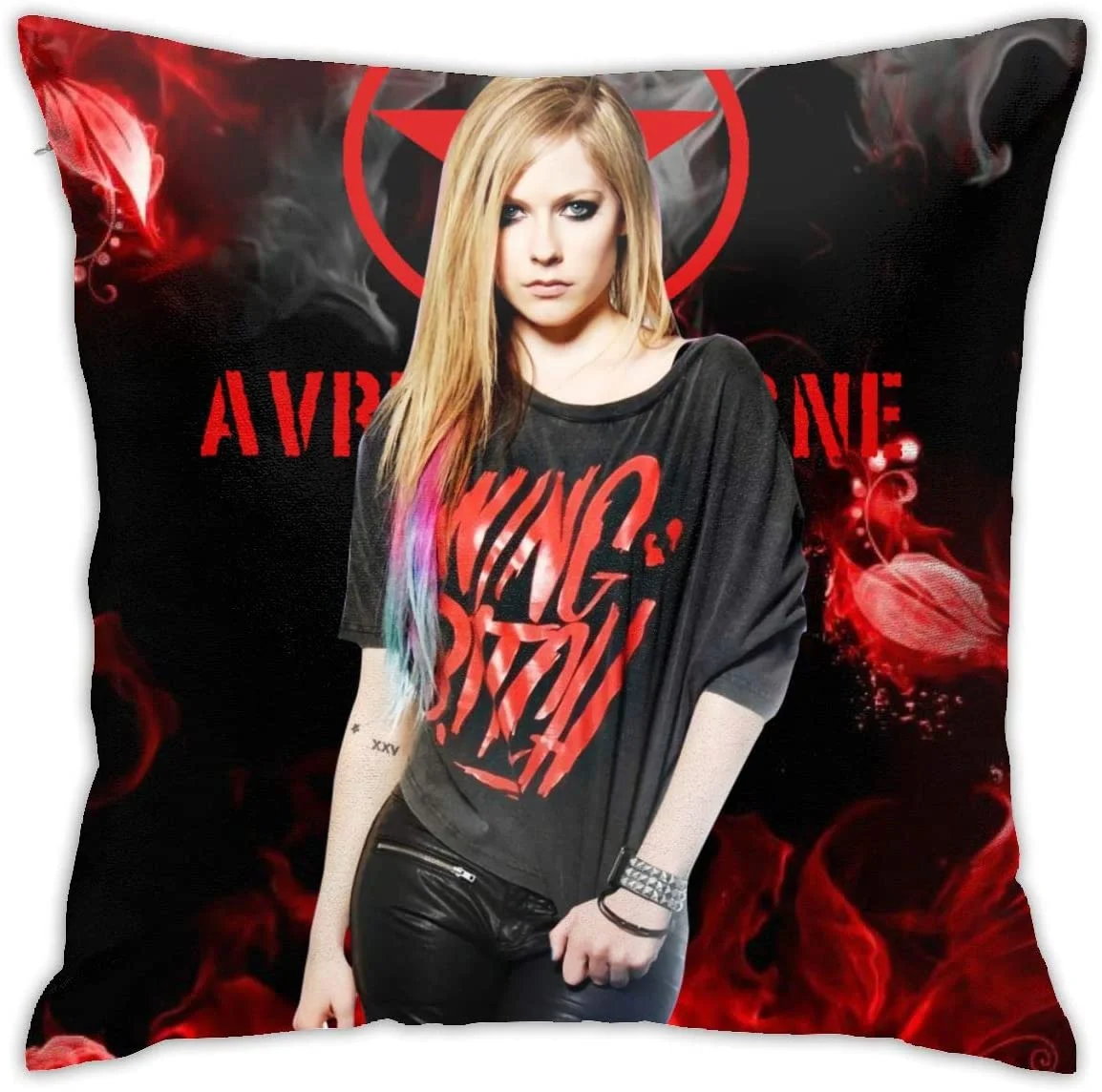 Soft Decorative Square Throw Pillow Cover Cushion Covers Pillow Case Home Decor Decorations for Couch Bed Chair Avril Lavigne
Soft Decorative Square Throw Pillow Cover Cushion Covers Pillow Case Home Decor Decorations for Couch Bed Chair Avril Lavigne