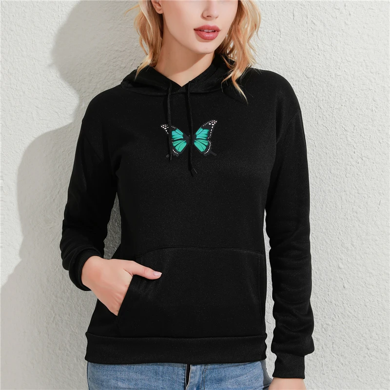 Autumn Women's Hoodies Harajuku Butterfly Print Hooded Casual Ladies Sweatshirts Streetwear Fashion Female Pullovers
Autumn Women's Hoodies Harajuku Butterfly Print Hooded Casual Ladies Sweatshirts Streetwear Fashion Female Pullovers