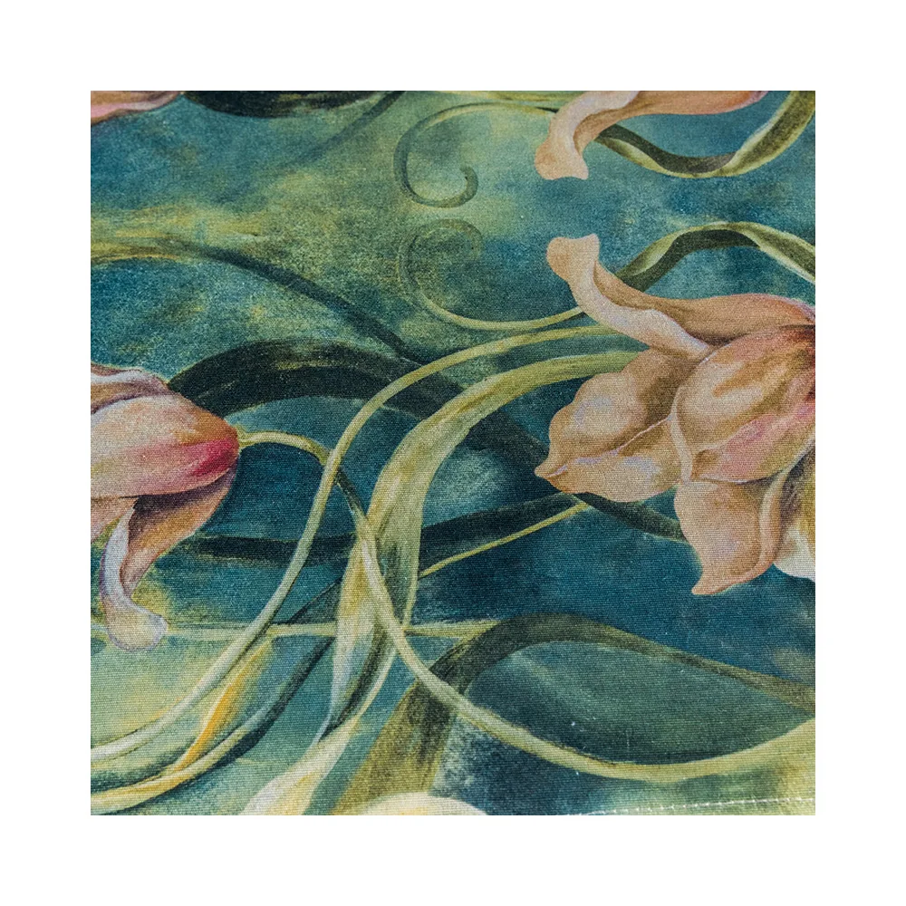 Gray Green Custom Made Pastoral Orchid Printed Curtains Polyester Cotton Curtains for Living Dining Room Bedroom Door Curtains
Gray Green Custom Made Pastoral Orchid Printed Curtains Polyester Cotton Curtains for Living Dining Room Bedroom Door Curtains