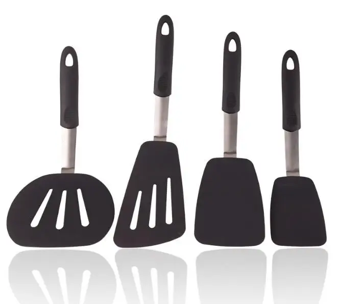 4PCS/LOT Silicone Turner Spatula Set Heat-Resistant Flexible Turner Spatula Egg Pancake Flipper Cooking Utensil Set XB 022
4PCS/LOT Silicone Turner Spatula Set Heat-Resistant Flexible Turner Spatula Egg Pancake Flipper Cooking Utensil Set XB 022