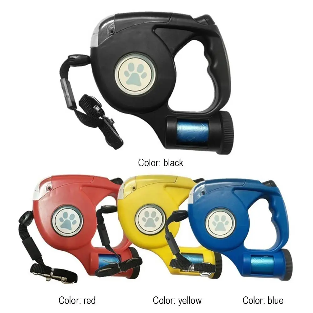 3-in-1 And 4.5M LED Flashlight Extendable Retractable Pet Dog Leash Automatic Flexible Traction Rope Belt Lead with Garbage Bags
3-in-1 And 4.5M LED Flashlight Extendable Retractable Pet Dog Leash Automatic Flexible Traction Rope Belt Lead with Garbage Bags