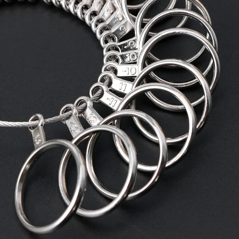 Easy To Use 0-13 Finger Ring Metal Sizer Gauge Measure Jewelry Size Tools New
Easy To Use 0-13 Finger Ring Metal Sizer Gauge Measure Jewelry Size Tools New