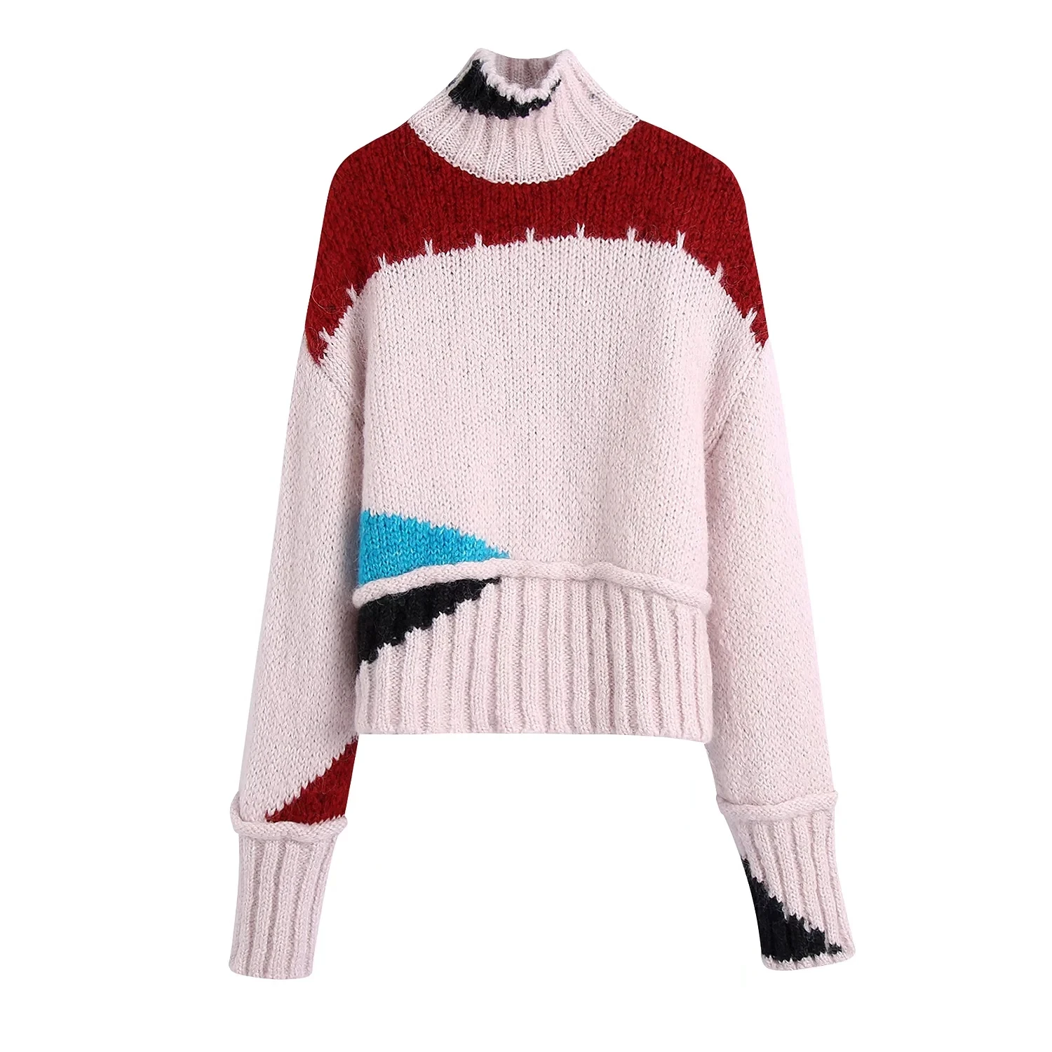 Trendy Patchwork Color Knitted Women's Autumn Pullover Sweater 2021 Casual Warm Turtleneck High Street Vintage Thick Outerwear
Trendy Patchwork Color Knitted Women's Autumn Pullover Sweater 2021 Casual Warm Turtleneck High Street Vintage Thick Outerwear