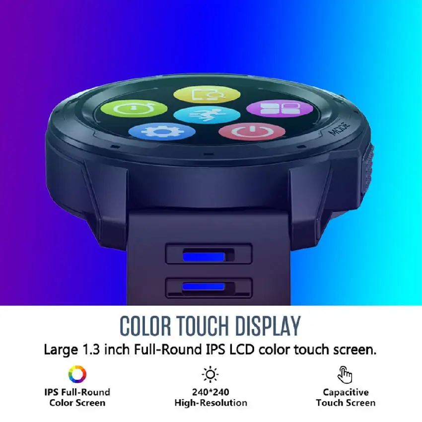 Smart Watch Bluetooth 4.0 1.3" Touch Screen Long Standby Time Health Tracker Message Reminder IP67 Android iOS
Smart Watch Bluetooth 4.0 1.3" Touch Screen Long Standby Time Health Tracker Message Reminder IP67 Android iOS