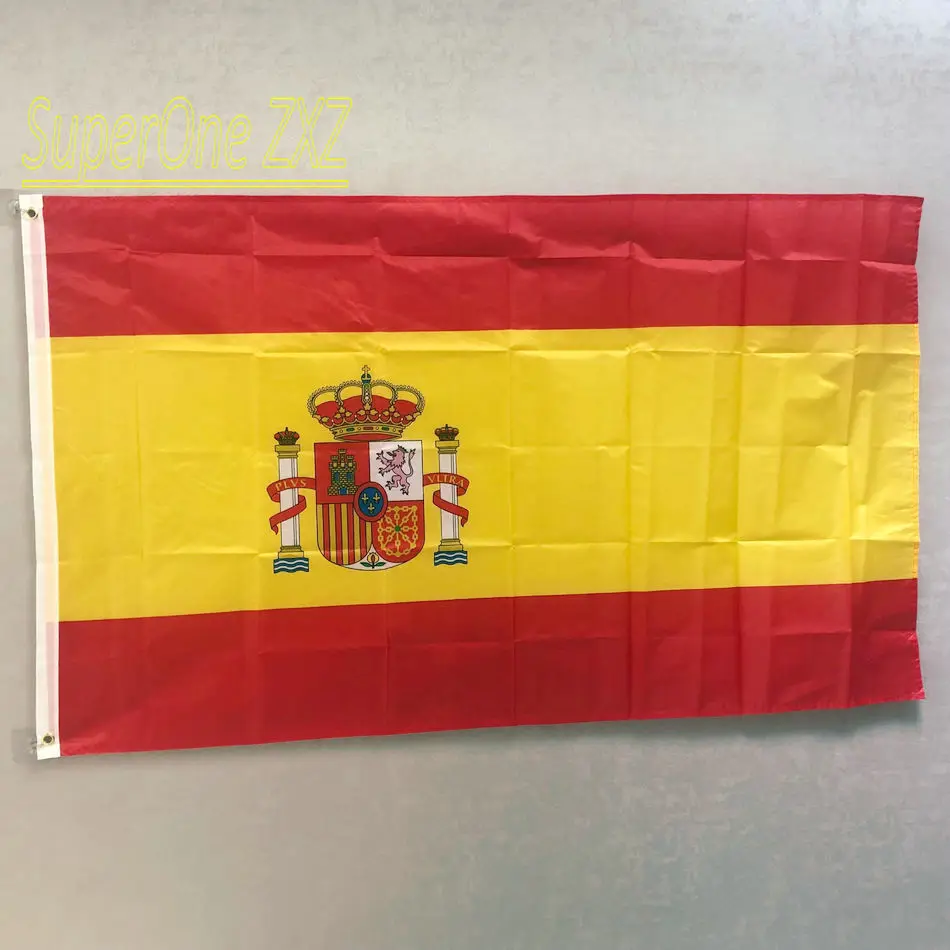 ZXZ Бесплатная доставка флаг Испании 90x150 см ESP ES espana испанский 3x5 футов супер поли