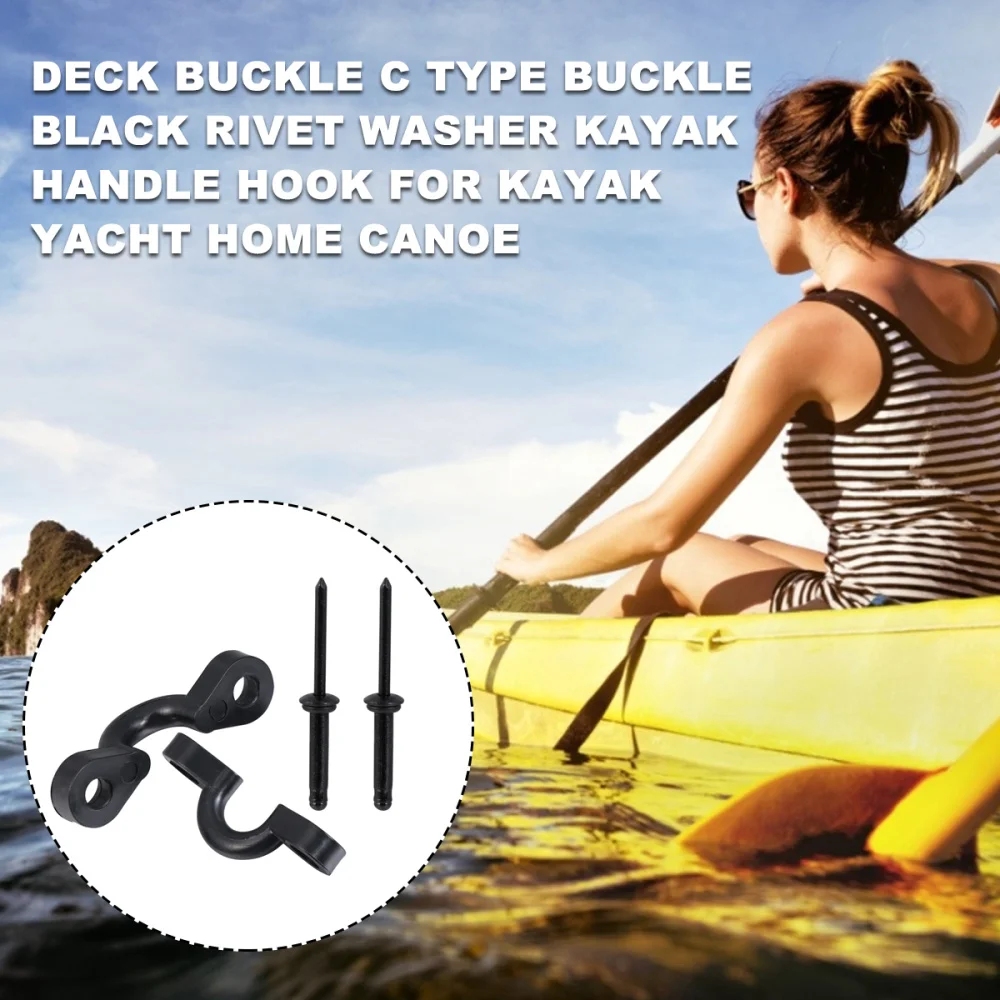 1 Set Deck Buckle Type Buckle Black Rivet Washer Kayak Handle Hook for Kayak Yacht Home Canoe
1 Set Deck Buckle Type Buckle Black Rivet Washer Kayak Handle Hook for Kayak Yacht Home Canoe