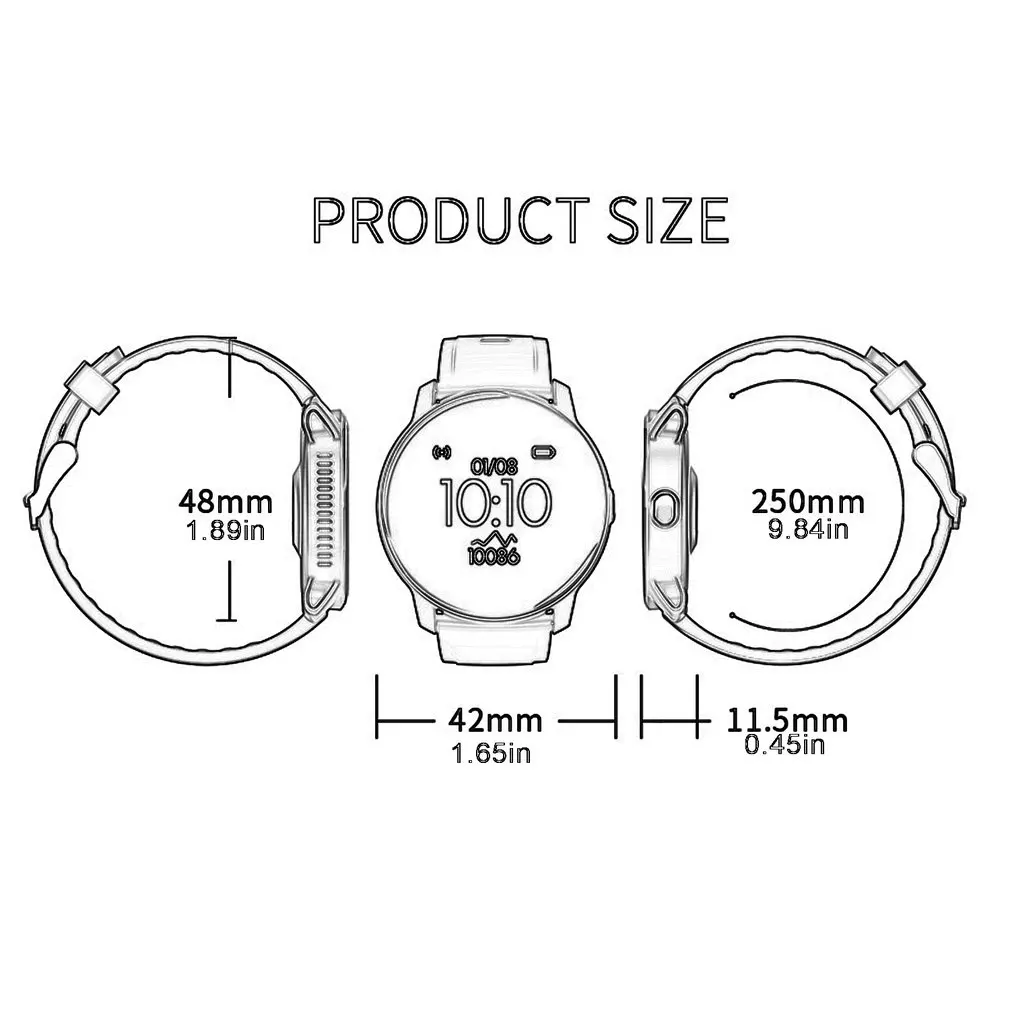 Heart Rate Monitor W9 Smart Watch Sports Mode Sleep Time Monitor Bracelet Full Touch Screen Waterproof IP67
Heart Rate Monitor W9 Smart Watch Sports Mode Sleep Time Monitor Bracelet Full Touch Screen Waterproof IP67